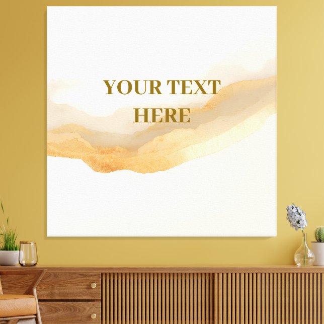 Luxury Gradient Landscape Poster – Add Your Own Te Canvas Print (Insitu(LivingRoom))