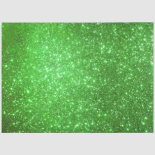 Luxury Green Gold Glitter Tissue Paper