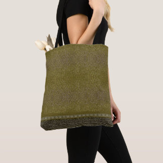 Luxury Green & White Christmas Tote Bag