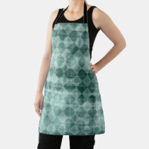 Luxury Green White Rhombus Watercolor Abstract Art