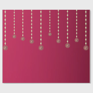 Luxury Hanging Diya Diwali Background  Wrapping Paper