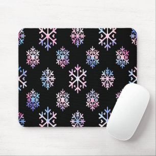 Luxury Holographic Snowflake Christmas Collection Mouse Pad