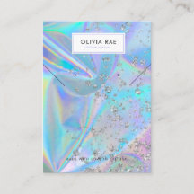 Luxury Holographic Trendy Jewellery Display Card
