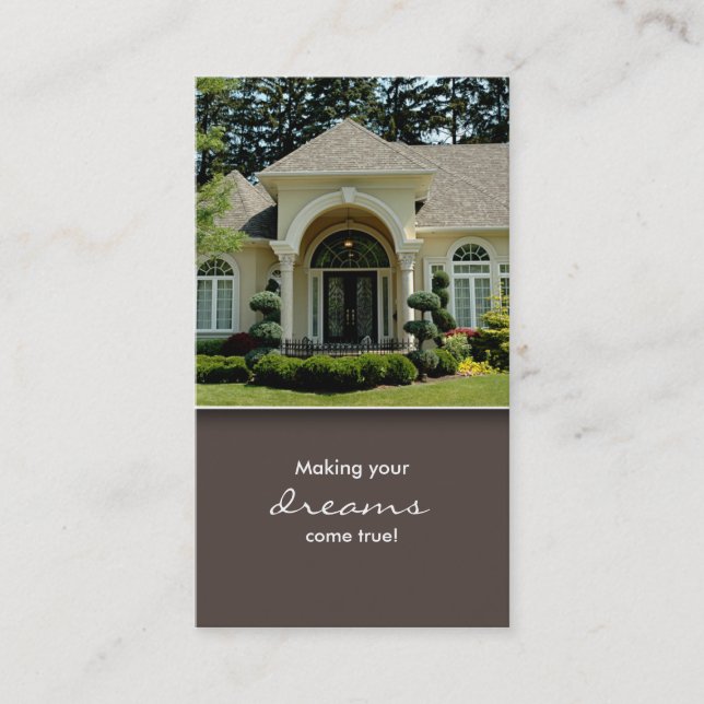 Luxury Home Entrance Real Estate Business Card 2 (Front)