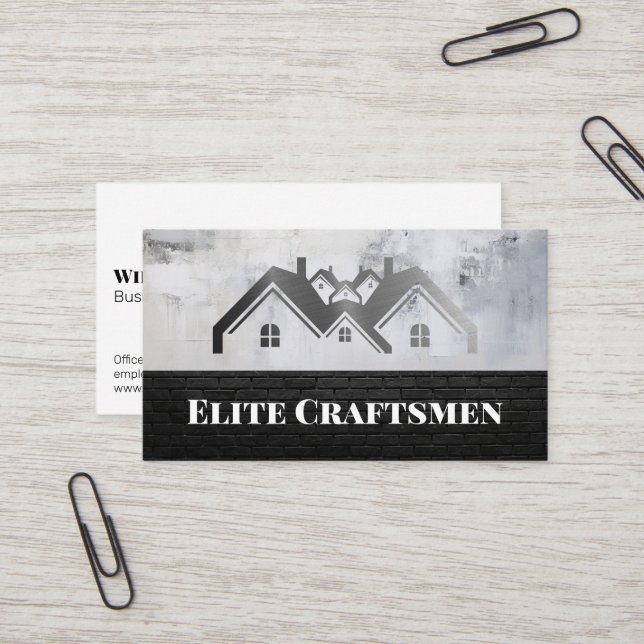 Luxury Homes Logo | Real Estate Business Card (Front/Back In Situ)