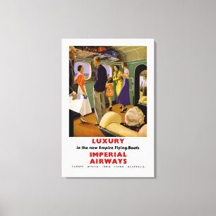 Luxury in the New Empire Flying Boats - M Canvas Print