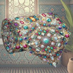 Luxury Indian Designer Rug   Faux Silk Neck Tie