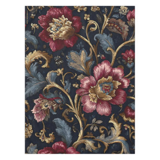 Luxury Indian Floral Tablecloth Vintage Royal