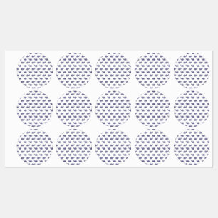 Luxury Indigo Coastal Favour Labels