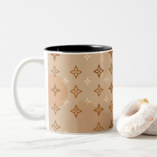 Luxury-Inspired Monogram Two-Tone Coffee Mug