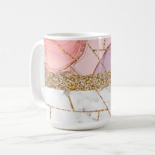 Luxury Interior Marble Stone Glitter Coffee Mug