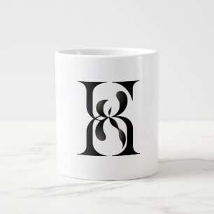 Luxury Interlocking Initials Monogram Elegant Seri Large Coffee Mug