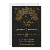 Luxury Invitation with Islamic Gold Ornament
