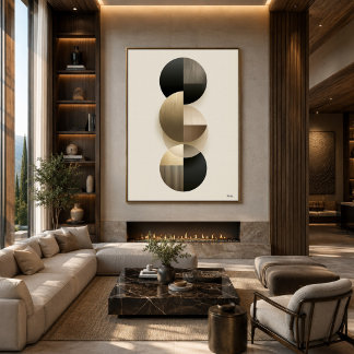 Luxury Japandi Geometric Abstract Wall Art 8