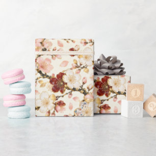 Luxury Japanese Sakura Gold Wrapping Paper