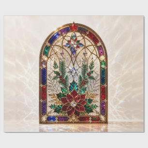 Luxury Jewel Cathedral Christmas Wrapping Paper
