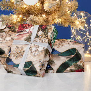 Luxury Jewel Perfume Christmas Wrapping Paper