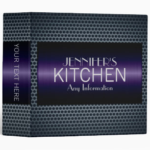 Luxury Kitchen Stainless Steel Metal Look #2 Binder