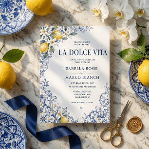 Luxury La Dolce Vita Amalfi Coast Invitation