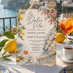 Luxury La Dolce Vita Amalfi Coast Invitation