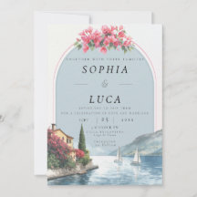 Luxury Lake Como Destination Wedding with QR Code