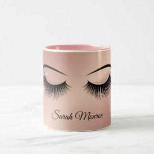 Luxury Lash  Design Two-Tone Coffee Mug
