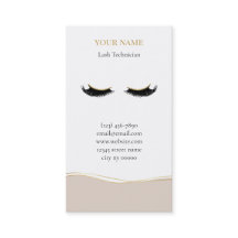 Luxury Lash Technician Appointment Card