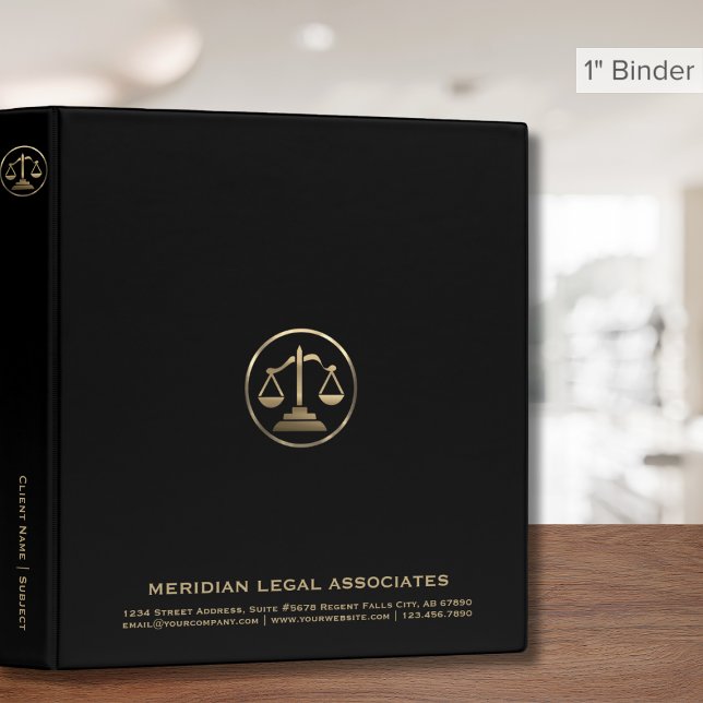 Luxury Law Office Black Binder (Creator Uploaded)