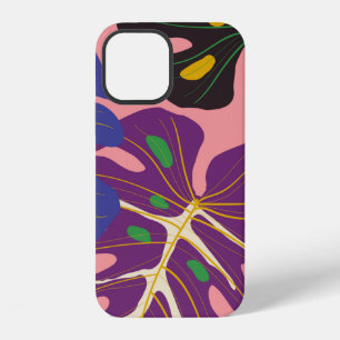Luxury leaf art deco wallpaper. Nature background. iPhone 12 Case