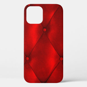 Luxury leather button chair texture iPhone 12 case