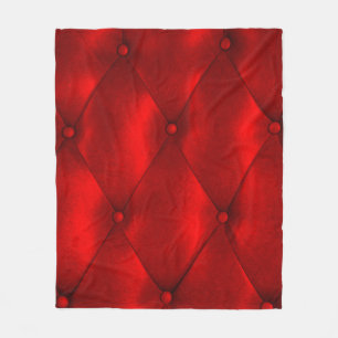 Luxury leather button chair texture fleece blanket