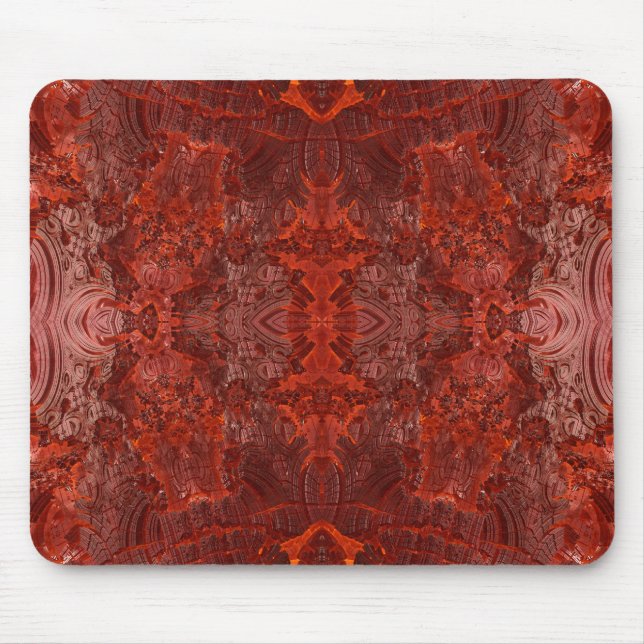 Luxury Leather Textured Golden Brown Pattern Mouse Pad (Front)