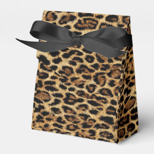 Luxury Leopard Skin Elegant Wild Animal Fur Design Favor Box