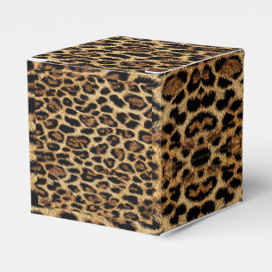 Luxury Leopard Skin Elegant Wild Animal Fur Design Favor Box