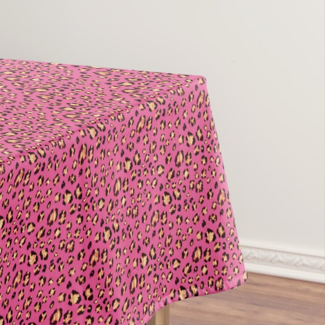 Luxury leopard tablecloth (In Situ)