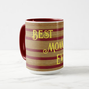 Luxury Linen Modern Burgundy Gold Collection Mug