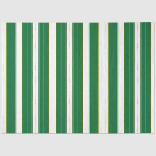 Luxury Linen Modern Green Gold Texture Collection Tissue Paper (Front)