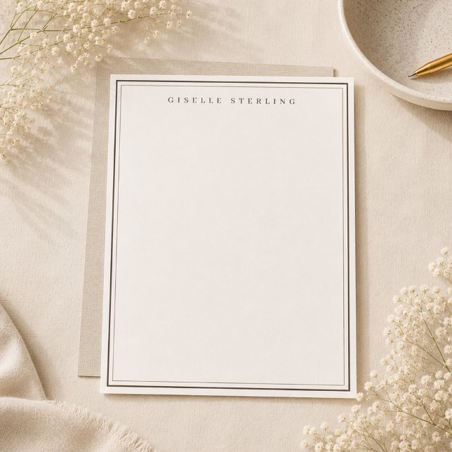 Luxury Linen Natural Letterhead (Creator Uploaded)