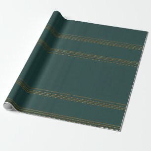 Luxury Linen Popular Green Gold Texture Collection Wrapping Paper