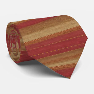 Luxury Linen Trendy Burgundy Gold Collection Tie
