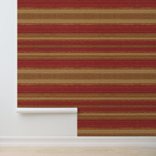 Luxury Linen Trendy Burgundy Gold Collection Wallpaper