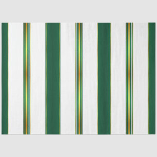 Luxury Linen Trendy Green Gold Texture Collection Tissue Paper