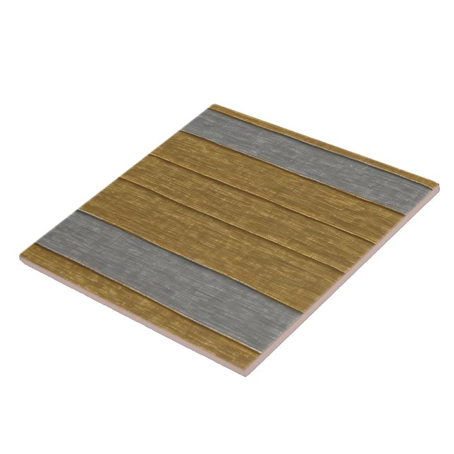 Luxury Linen Trendy Silver Gold Texture Collection Tile (Side)