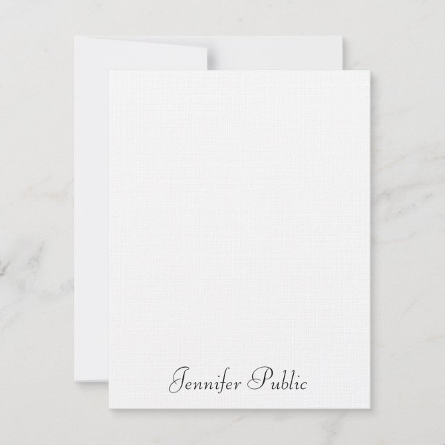 Luxury Linen Typography Modern Minimalist Template (Front)