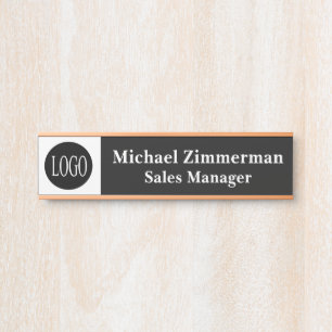 Luxury Logo Office Door Sign