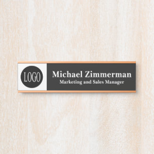 Luxury Logo Office Door Sign