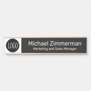 Luxury Long Name Logo Office Door Sign