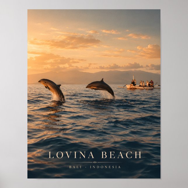 Luxury Lovina Beach Bali Poster (Front)