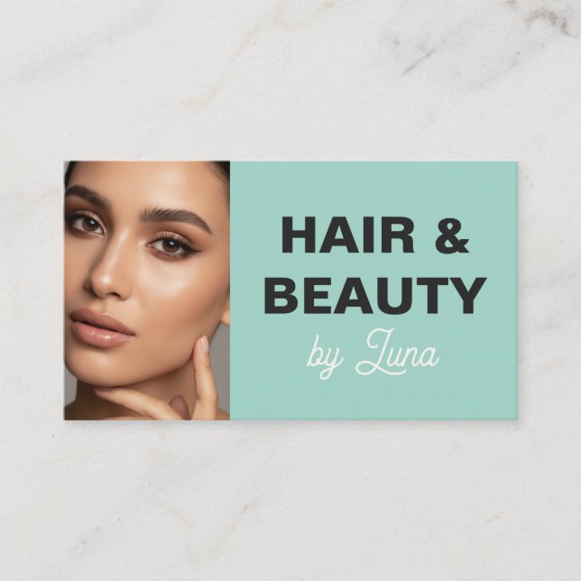 Luxury Makeup Artist Business Card for Beauty (Front)