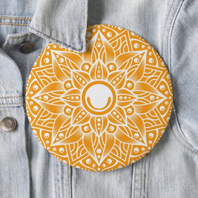 Luxury Mandala 13 6 Inch Round Button (In Situ)